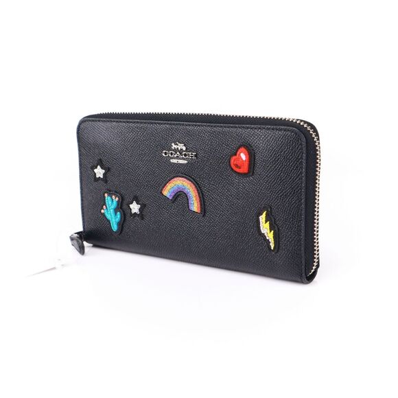 NEW Coach Limited Edition Souvenir Patches Accordion Zip Wallet - Picture 3 of 7